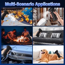 Electric Air Duster with Flashlight,180000RPM Compressed Air Duster Turbo Fan(10000mAh),Multipurpose Jet Fan, High-Speed Air Blower with 4 Gear,Electric Air Blower Duster with Assist Lighting BL01