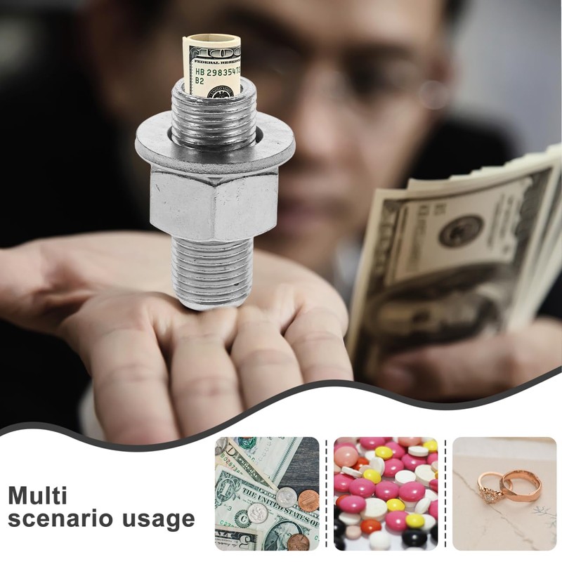 UKCOCO Hidden Money Bank Fake Bolt Container Screw Safe Diversion