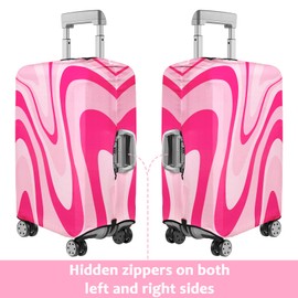 CenviaLuxy Luggage Cover for Suitcase Elastic Suitcase Cover Protector, Carry On Luggage Sleeve Anti Scratch Travel Essentials Suitcase Protector Fits 20-22 Luggage