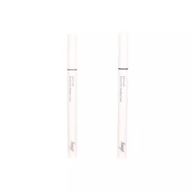 The Face Shop 더페이스샵 2개 잉크그라피 브러쉬 펜 음영라이너 A2 [03애쉬블랙1개 애쉬브라운1개] The Face Shop 2 pcs Ink Graphy Brush Pen Shadow Liner A2 [1 Ash Black, 1 Ash Brown]