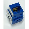 R.J. Enterprises®- RJ-EC-01 Ethernet Coax Wall Plate, Cat6A Blue Keystone