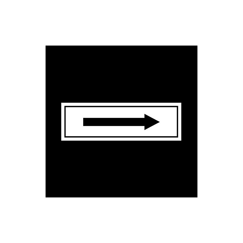 USSP&S Arrow Exit Sign - Black, Paper, Minimalist Style