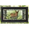 Wild Wings Hidden Fawn 13" x 23" Stained Glass Art