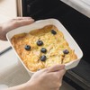 HOMBENE Casserole Dish with Roasting Racks, 3 QT Baking Dish