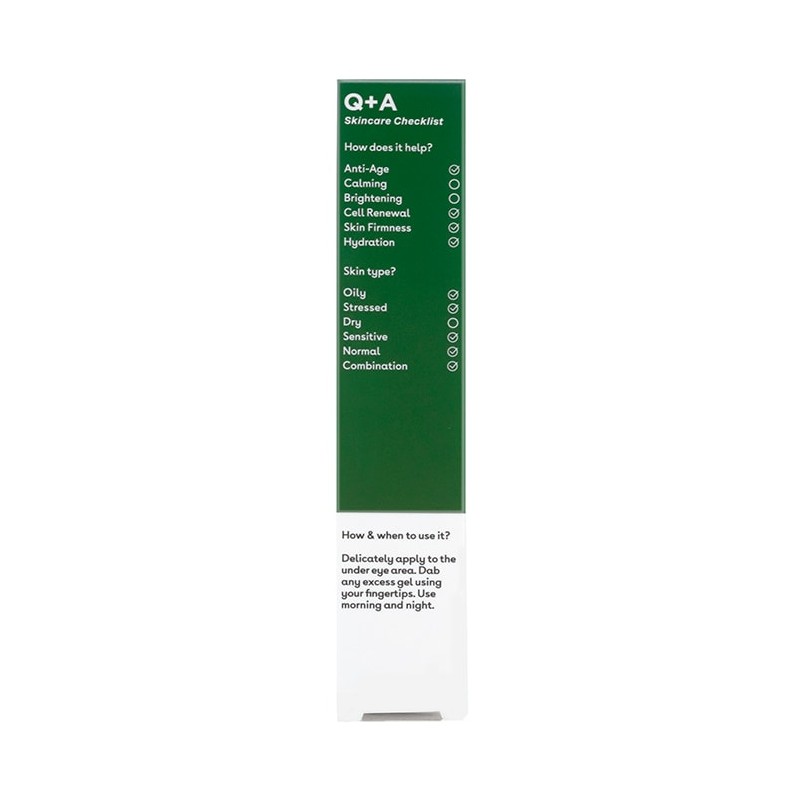 Q+A Seaweed Peptide Eye Gel - 15ml