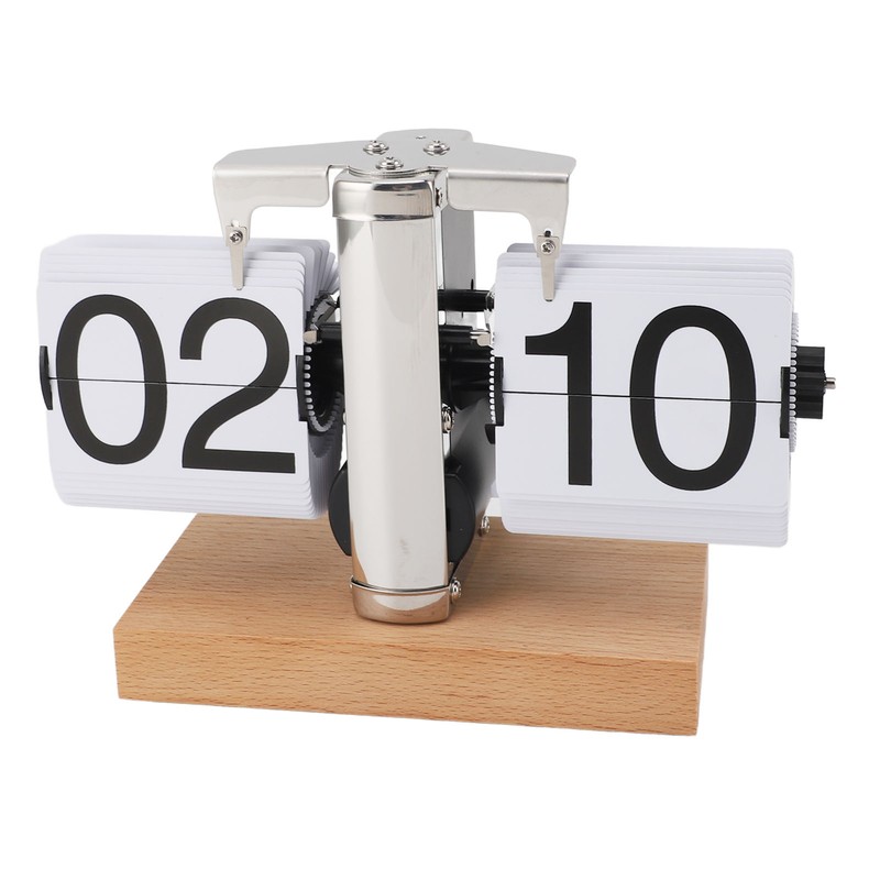 Retro Digital Flip Down Clock Flip Desk Clock Mechanical Battery