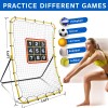 Furypiont Soccer Rebounder Bounce Back Net,Baseball Rebounder Net, Adjustable Angle