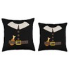 Funny Thanksgiving Pretend Pilgrim Costume With Turkey Leg Throw Pillow