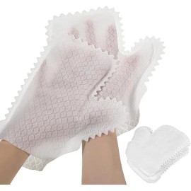 Patelai 60PCS White Microfiber Dusting Gloves Dual-Sided Cleaning Mitts