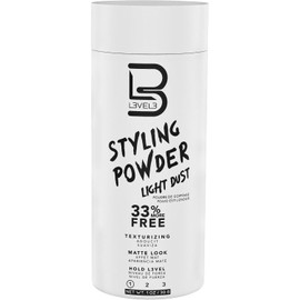 L3 Nivel 3 Polvo de Peinado de Sujeción Ligera - Estilo Natural Mate - Texturizante y Voluminizador (30 Gramos)