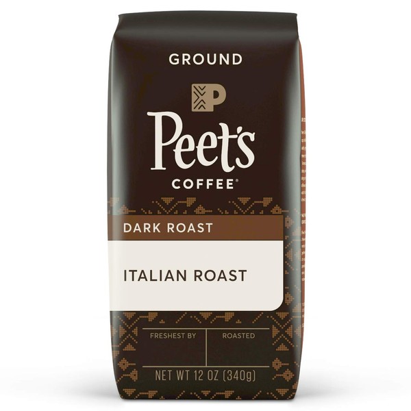 Peet's Coffee Italian Roast Dark Roast Ground Coffee, 12 oz