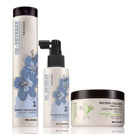 eLGON GH Anti-Grey Shampoo 250ml + Lotion 100ml + Primaria Sublimating Mask 150ml Aging Scalp Care Set