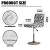 Sellikakes Soft Bar Stool Slipcovers Dust-Proof Zebra Skin Print Bar