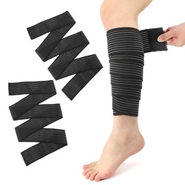 SycloPak Knee Support Calf Bandage Pack of 2 180 cm Sports Bandage Elastic Knee Support for Knee Support Osteoarthritis, Elbow, Wrist, Arm, Thigh Compression, Bandage for Sports Wellness