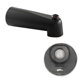 SENTO Oil Bronze Universal Bathroom Tub Spout with Diverter, Durable Heavy Duty Metal Bathtub Faucet with Shower Diverter - 7 Inches 1/2" IPS Inside Thread, Oil-Rubbed Bronze
