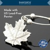 DANFORTH Maple Leaf Fall/Autumn Wine Glass Markers, Handcrafted Pewter, Set