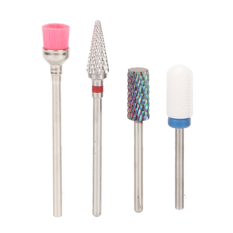 10 Pcs Nails Drill Bit Set Portable Remove Polishing Nail