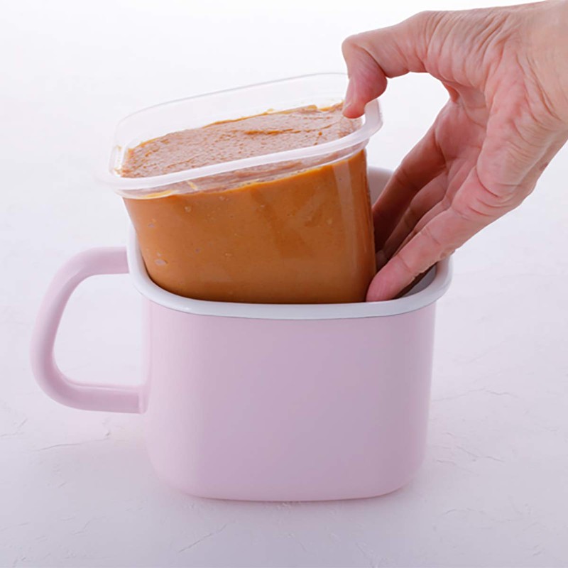 Fuji Hollow C-KP.LG Storage Container, Square Type, Miso Pot, Airtight