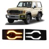 KITOCARTOP 3-in-1 LED Fog Light Bezel Fits Land Cruiser LC70
