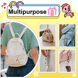 Tokidoki Keychain Unicorno Keychain Acrylic Fashion Lobster Clasp Key Rings Bag Charm for Unicorno Fans Stellina Dolce Mooka