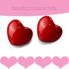 M MIMHOOY 8 Pack Red Heart Shaped Ceramic Cabinet Knobs,