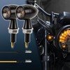 RACEAST Motorcycle Turn Signal, LED Round Bullet Type, Small 12V