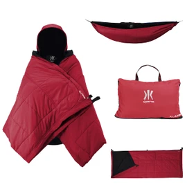 Kijaro Kubie 10-in-1 Versatile Portable Hammock, Poncho, Blanket, Sleeping Bag, Hammock Underquilt & More - Multi Use Outdoor Gear for Camping, Travel & Sports Games