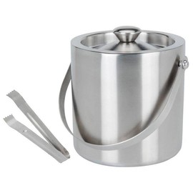 Vilde Ice Bucket Ice Bucket Ice Bucket with Tongs Thermal Stainless Steel
