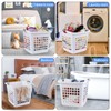 Leendines 4 Packs 70 L Large Plastic Laundry Basket, Laundry