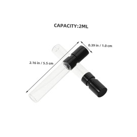 PACKOVE 12pcs Mini Perfume Spray Bottles Refillable Travel Atomizers for Essential Oils and Cologne Glass Vials for Traveling and Outdoor Use