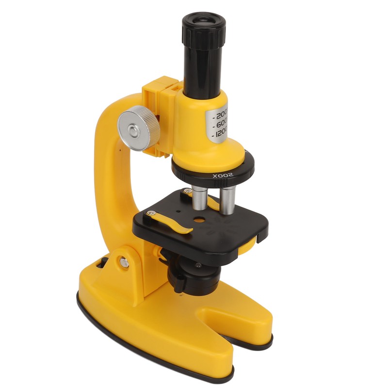 Kids Beginner Microscope Science Kit Portable 200X‑1200X Microscope Kit for