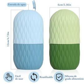 2 Piezas Rodillo Facial de Hielo | Molde de Silicona Reutilizable para Masaje Facial | Reduce Hinchazón, Poros y Líneas Finas | Kit de Belleza para Piel Radiante