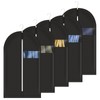 Asiulalt 5 Pack Garment Bag for Hanging Clothes, 55 Inch