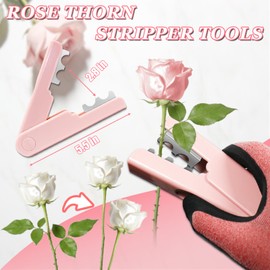 Rose Thorn Stripper Tool, Thorn Remover for Roses, Professional Flower Thorn Stripper for Florists, Flower Arranging and Gardening