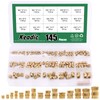 Keadic 145 Pieces M2 M3 M4 M5 M6 Thread Brass