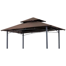 SCOCANOPY Replacement Canopy Grill BBQ Gazebo Roof Top, for Gazebo Model L-GG001PST-F,(Brown)