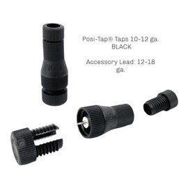Posi-Tap taps 10-12 ga. Black. Pack of 6. Posi Taps The Best Line Tap Youll Ever Use! (Choose Your Gauge Size and Amount) (6, 10-12 black)