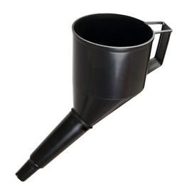 Tom Par Car Slanted Funnel | Filling Funnel | Fuel Funnel | Plastic Oil Funnel | Handle for Holding | Wide Head | Safety Net | Petrol | Diesel | Oil | Windscreen Washer Fluid