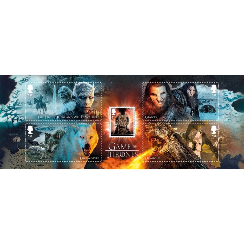 GAME OF THRONES Stamps in a Presentation Pack. Royal Mail