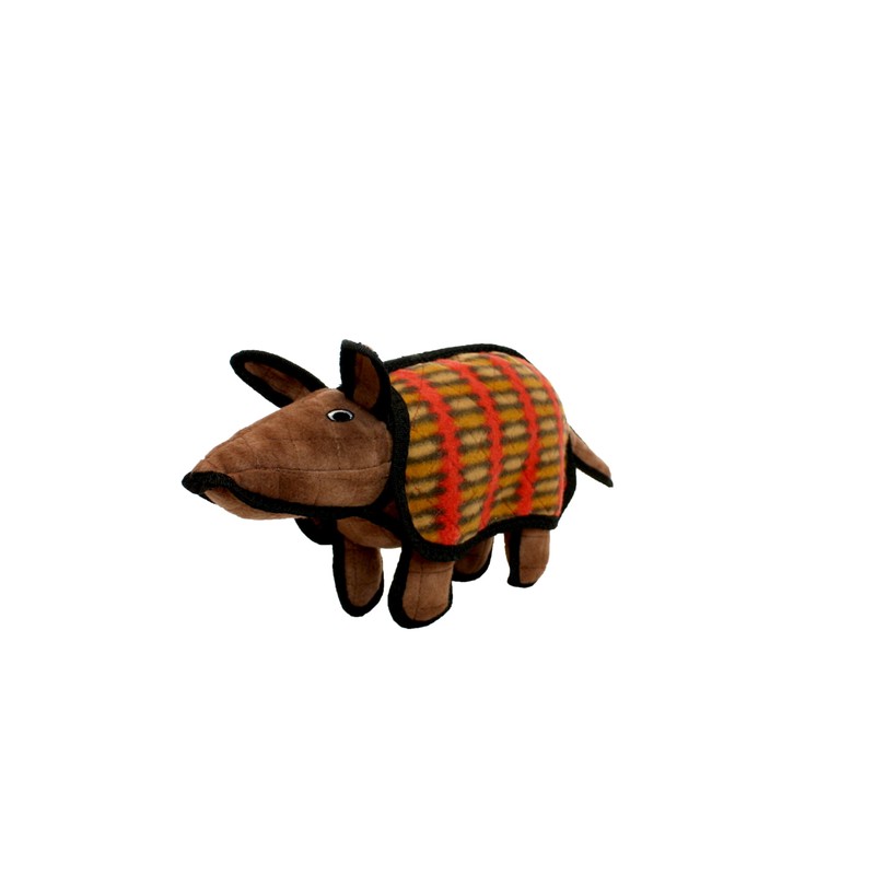 TUFFY - World's Tuffest Soft Dog Toy - Desert Armadillo