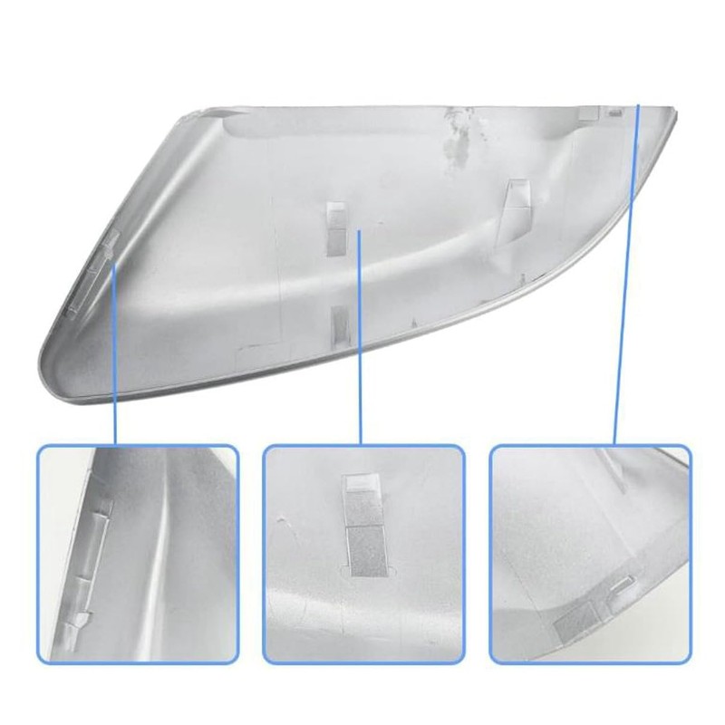 Silver Mirror Cap Cover For Honda Civic 2016 2017 2018