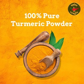 Spice Magic Ground Spices ~ 100% Pure, Aromatic & Natural I Gluten-Free I Non-GMO I Indian Origin (7oz (200g), Turmeric Powder)