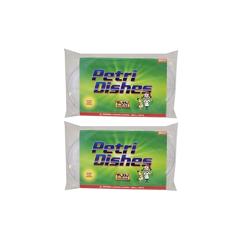 Fun Science Petri Dishes, Extra Deep, 4 Per Pack, 2