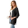 IWOLLENCE cardigan for women Open Front 3/4 Sleeve with Criss-cross