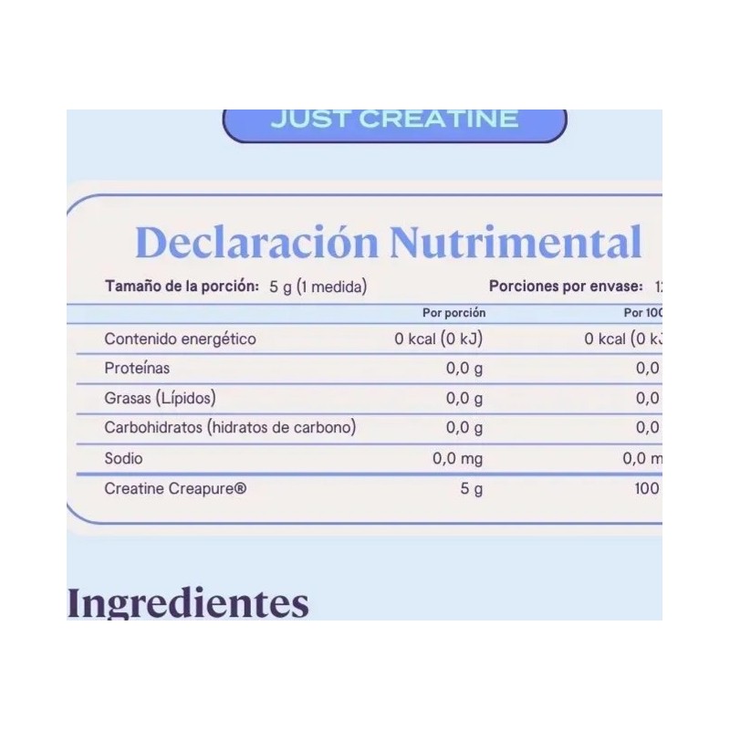 Creatina Monohidratada Pura en Polvo B-Fit 600g - 120 Servicios