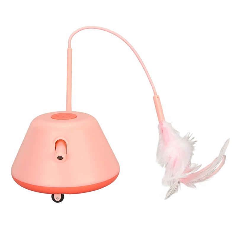 Electric Cat Feather Toy USB Charging Automatic Rotating Interactive Cat