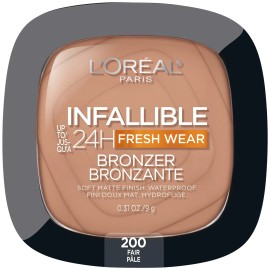 L’Oréal Paris L Oreal Paris Matte Powder Bronzer 031 Ounce Waterproof Transfer Proof 24Hr Wear