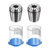 sourcing map 2pcs ER32 Spring Collet 1/2" Chuck 0.008 High