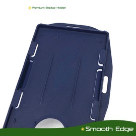 Fallen One 2 Pack Navy Blue Premium Hard Plastic 2 Sided ID Badge Holder Horizontal or Veritcal Hold 2 Cards