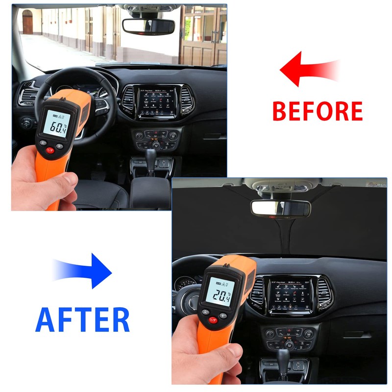 YEE PIN Compass Sonnenschirm Auto kompatibel mit Jeep Compass 2017-2022